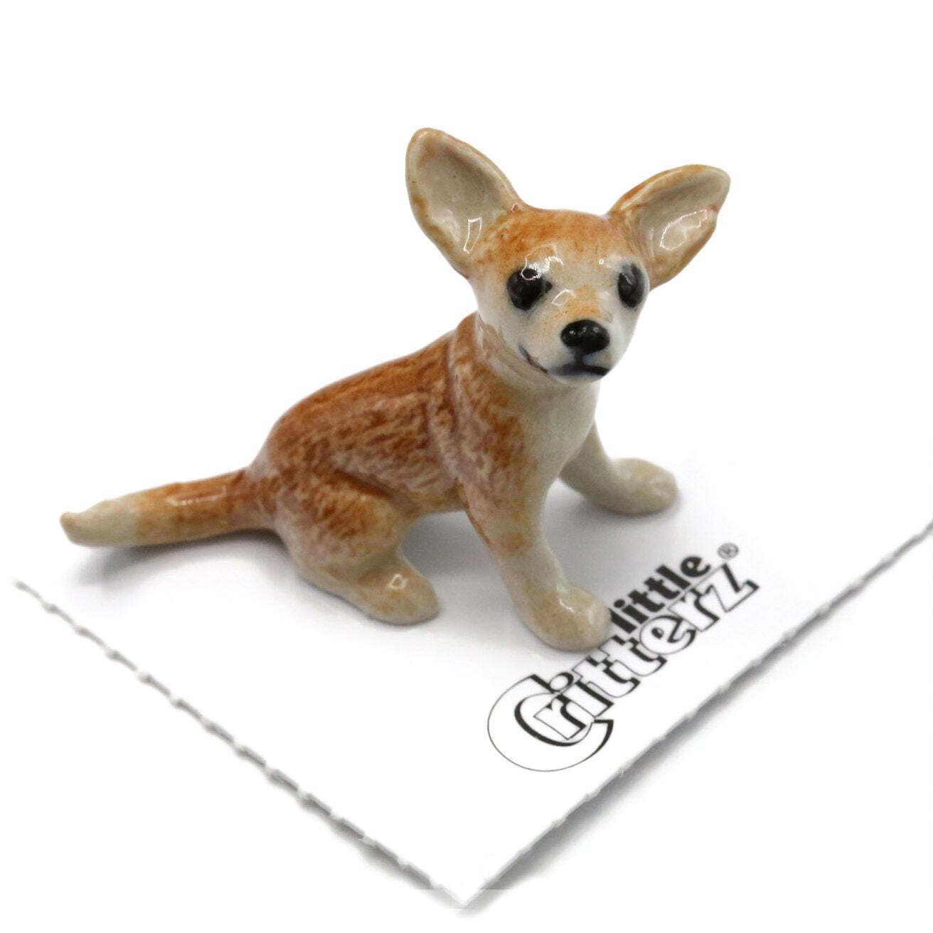 Little Critterz – Chihuahua “Rascal” Home Deocr – Miniature Porcelain Figurine