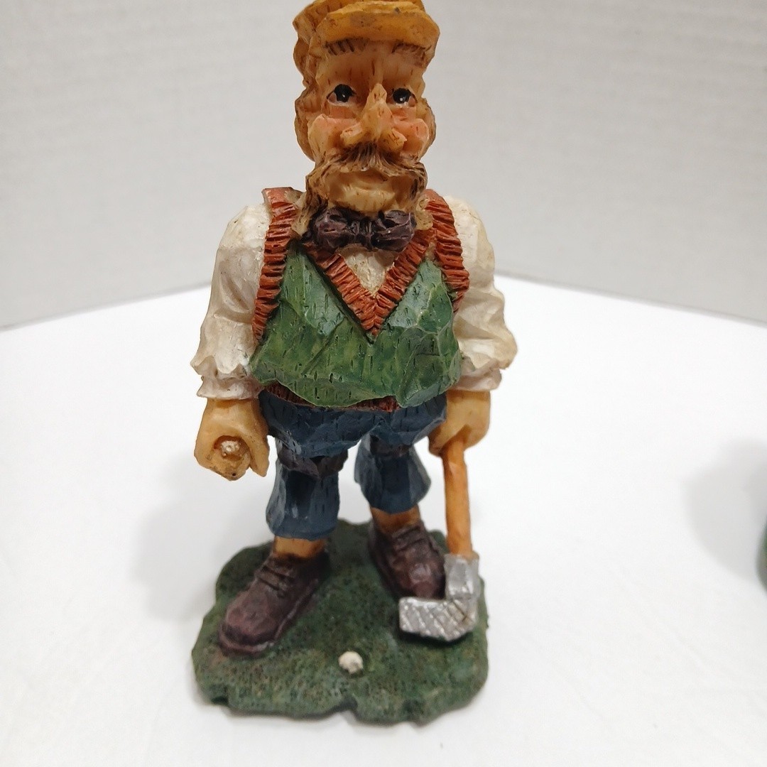 Vrg. Scottish Golfer Figurines Lot 0f 10 Souvenir Sports Decor 5 “