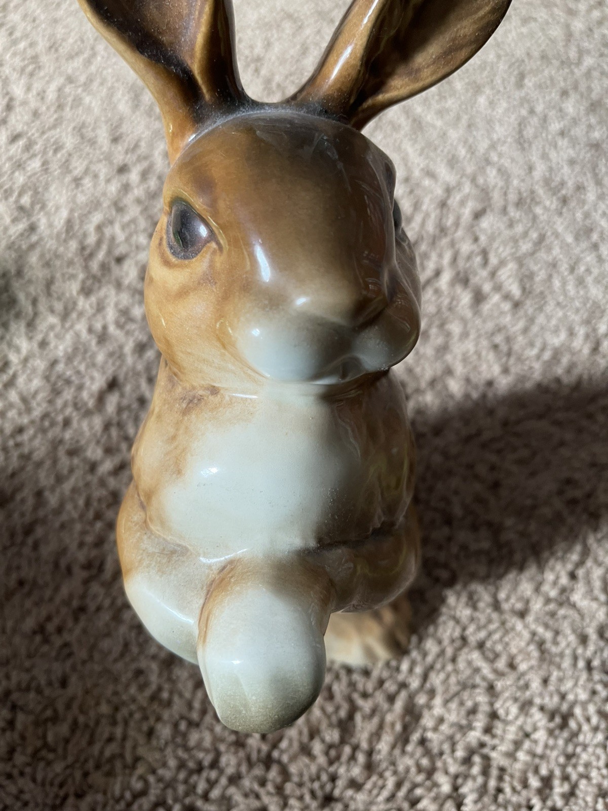 GOEBEL W GERMANY 34 310 26 STANDING BROWN EASTER BUNNY RABBIT FIGURINE 10.5”