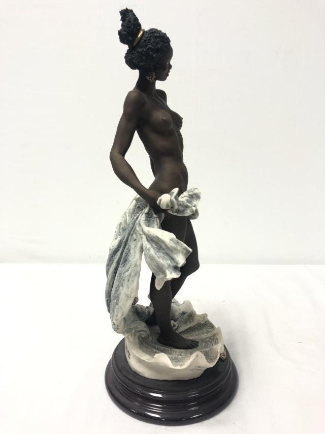 Giuseppe Armani Ebony Sculpture, Limited Edition Porcelain Figurine