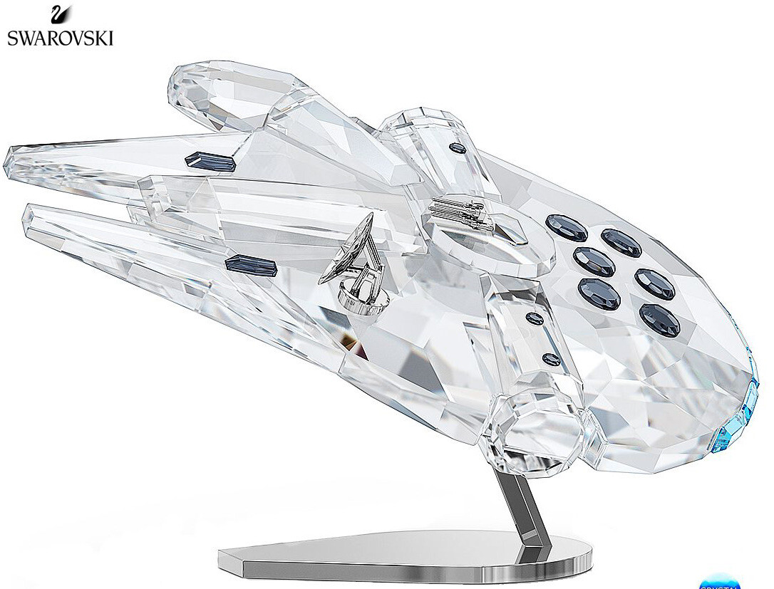 NIB Swarovski Star Wars Millennium Falcon Starship Crystal Figurine #5619212