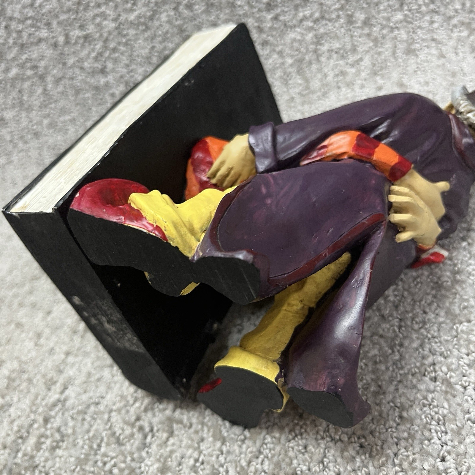 Vintage Peter Mook Clown Book Ends Gone with the Wind & Hope and Glory Resin