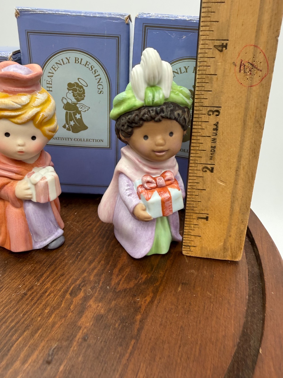 vtg Wise Men 4 Piece Set Original Box 1986 Avon Heavenly Blessings