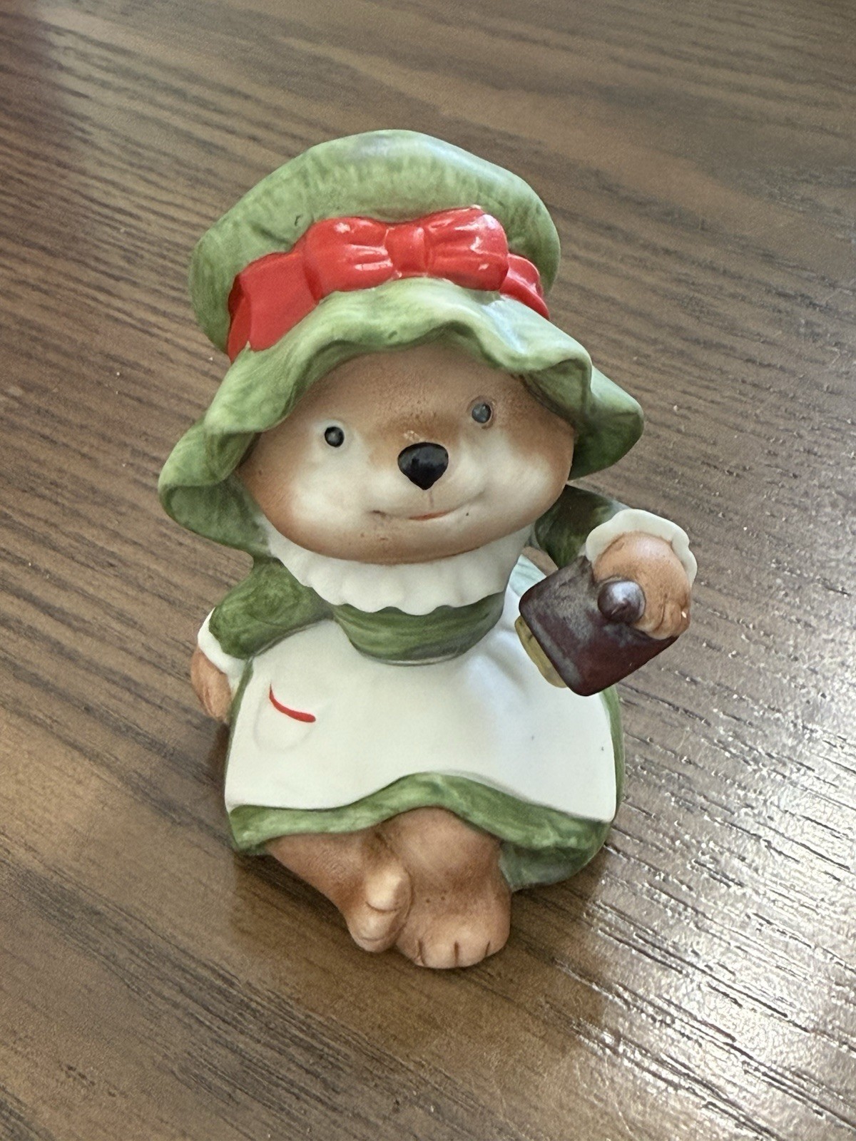 Vintage Homco Christmas Figurines Santa Family Bears (Set Of 3) Figurines #5600