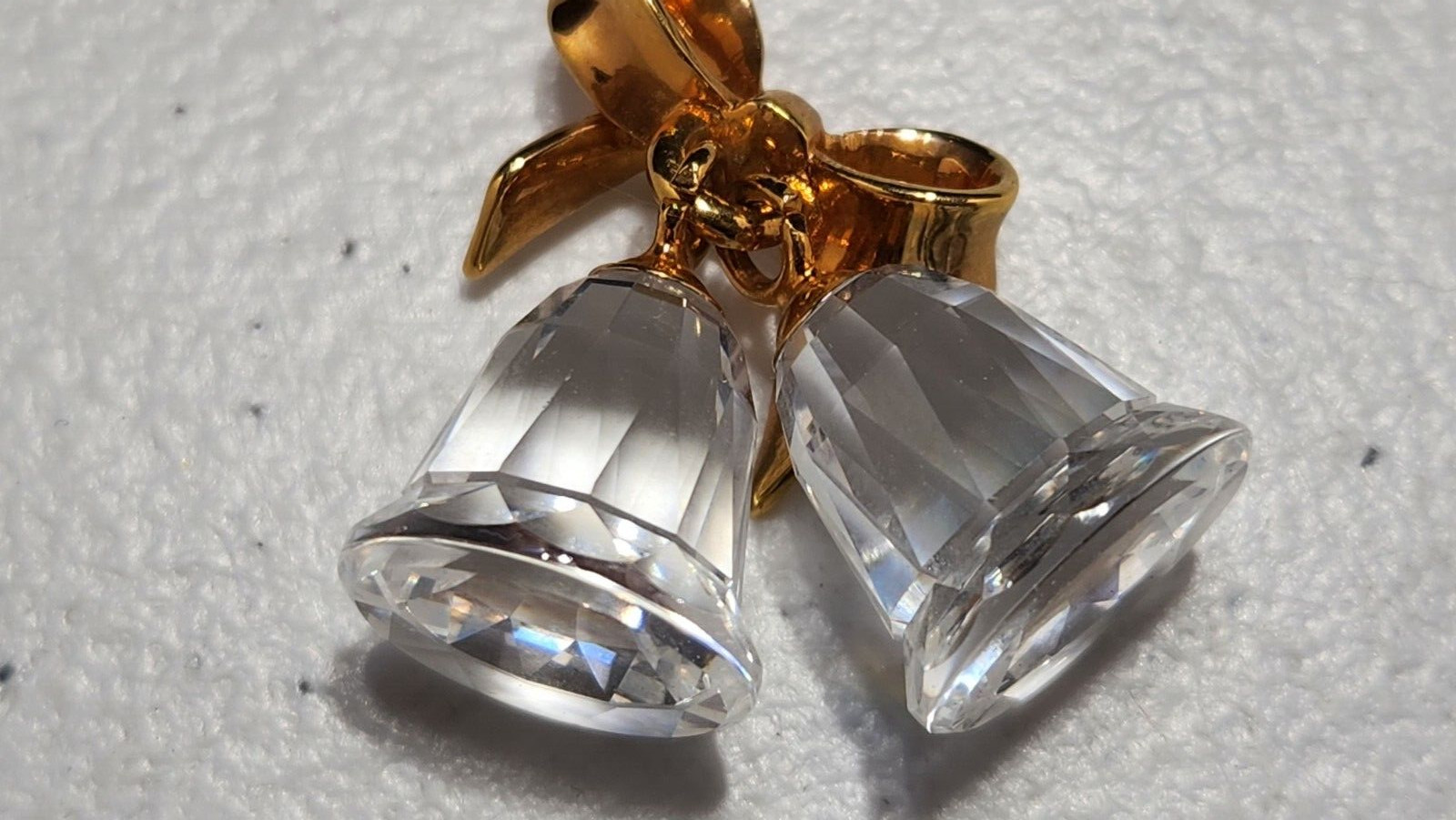 Vintage Swarovski Crystal Figurine Bells