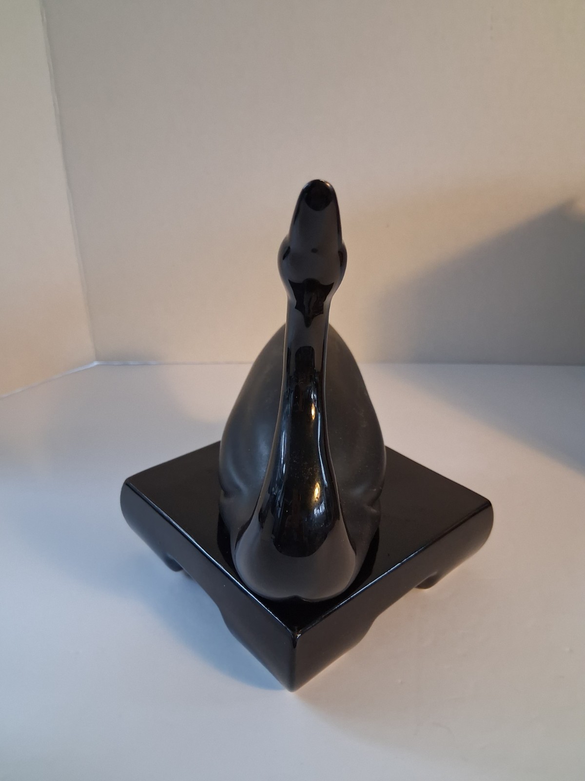 Vintage MCM Art Deco Black Swan; Matte Body, Glossy Accents; Lovely! EUC/Mint!