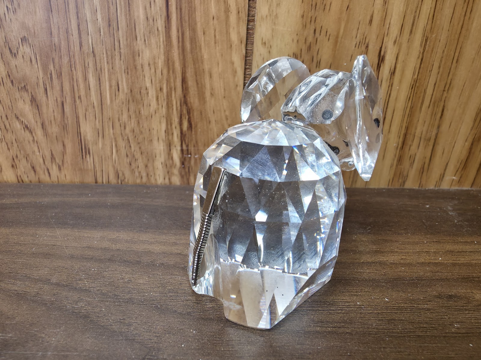 SWAROVSKI ELEPHANT WITH METAL TAIL (7640-055-000) LARGE CRYSTAL FIGURINE