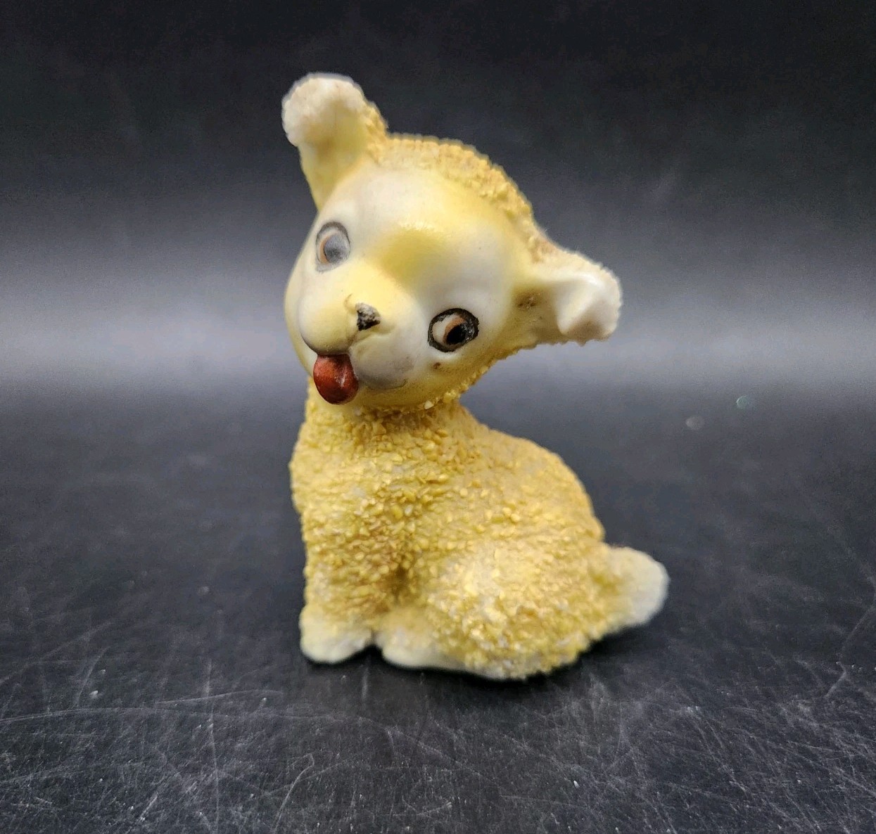 Vintage Sugar Textured Puppy Dog Mid Century Anthropomorphic Kitsch Japan