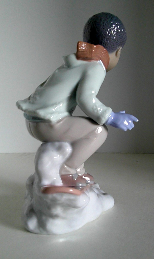 LLADRO “This Is Fun!” – #01008263 – Boy Snowboarding – Winter Whimsy Collection