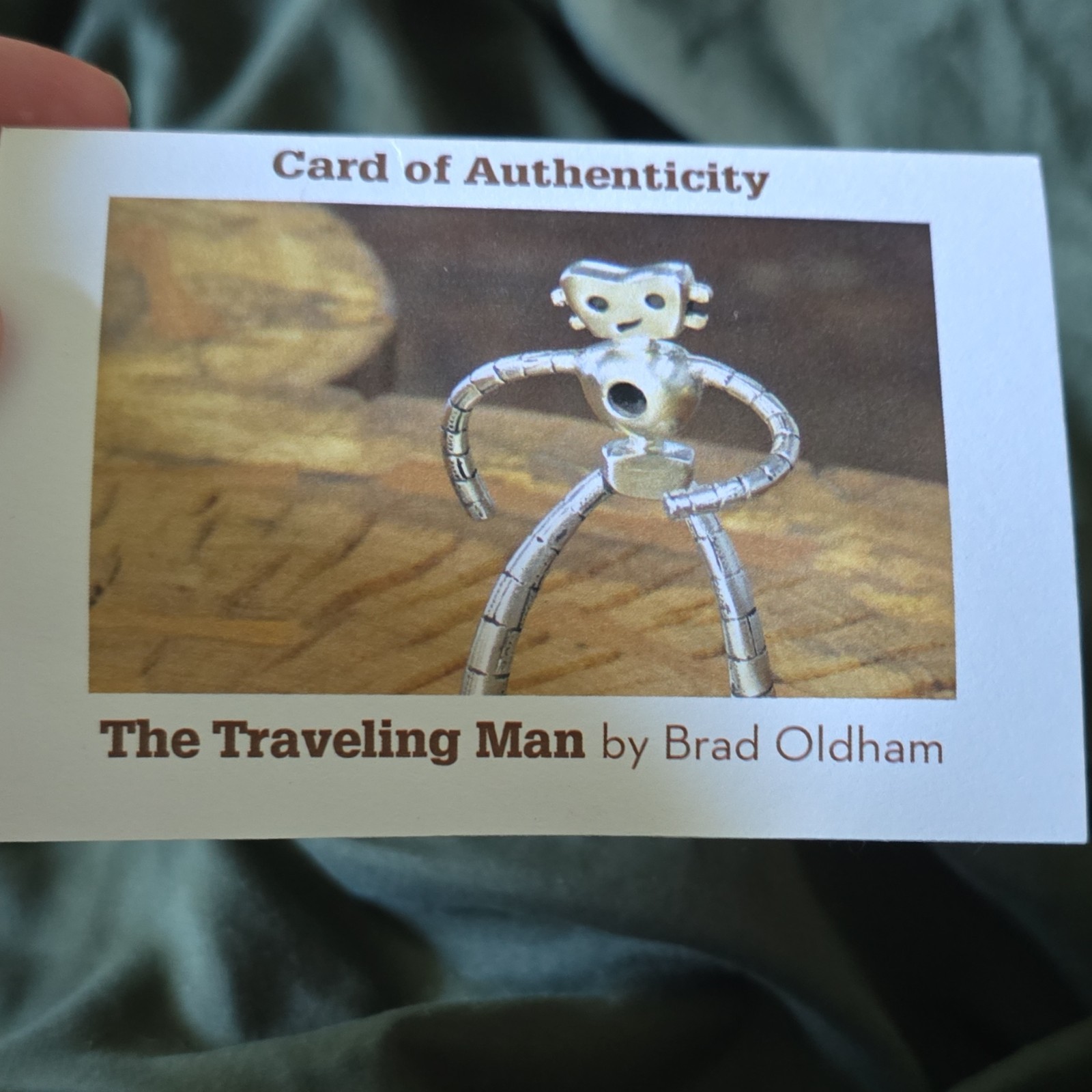 The Traveling Man Dallas 6″ Metal Sculpture – Brad Oldham