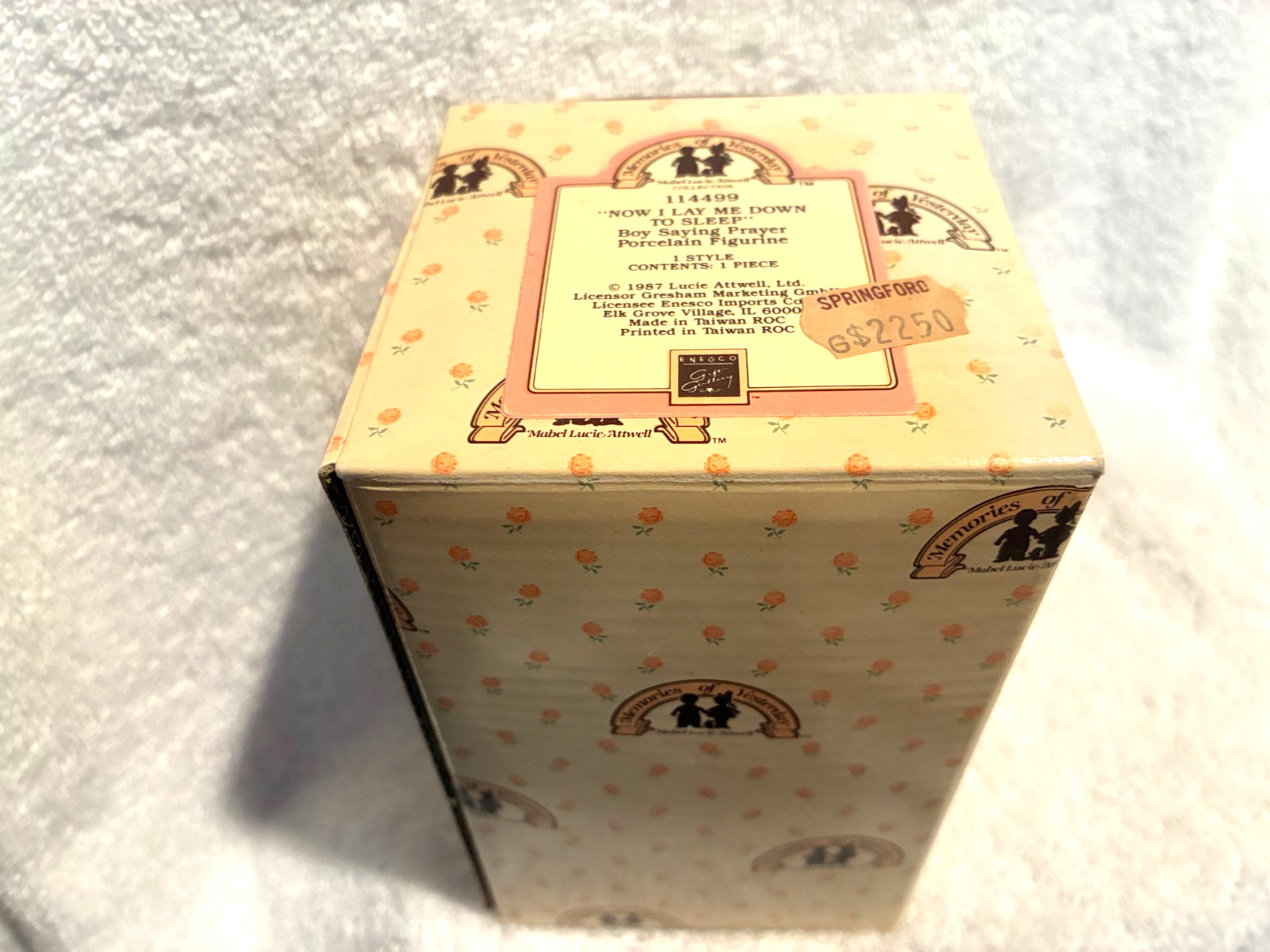 Memories Of Yesterday Now I Lay Me Down To Sleep 114499 1987 ENESCO W/Box