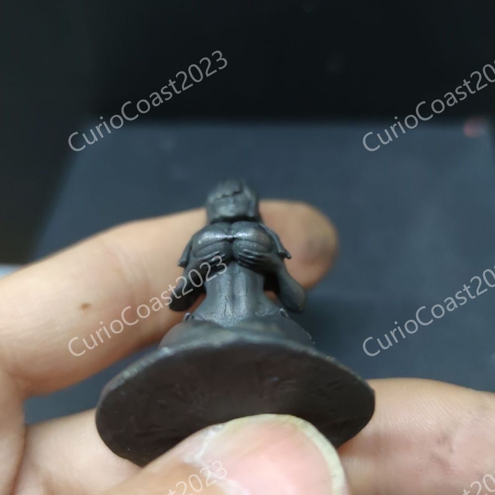 Pure Brass Busty Lady Girl Copper Beauty Elf Lily Ornaments Female Body Statue