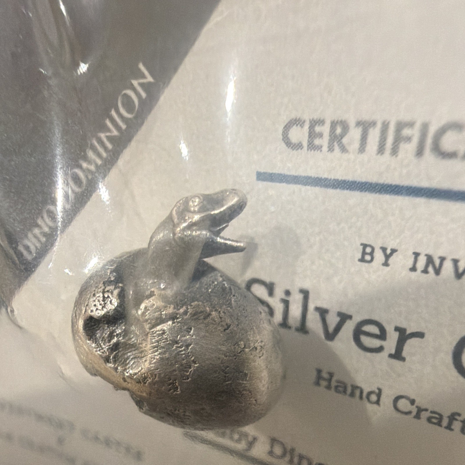 Investment Caster Dino Dominion Baby Dinosaur .999 Silver Figurine 8.8g LE 2026