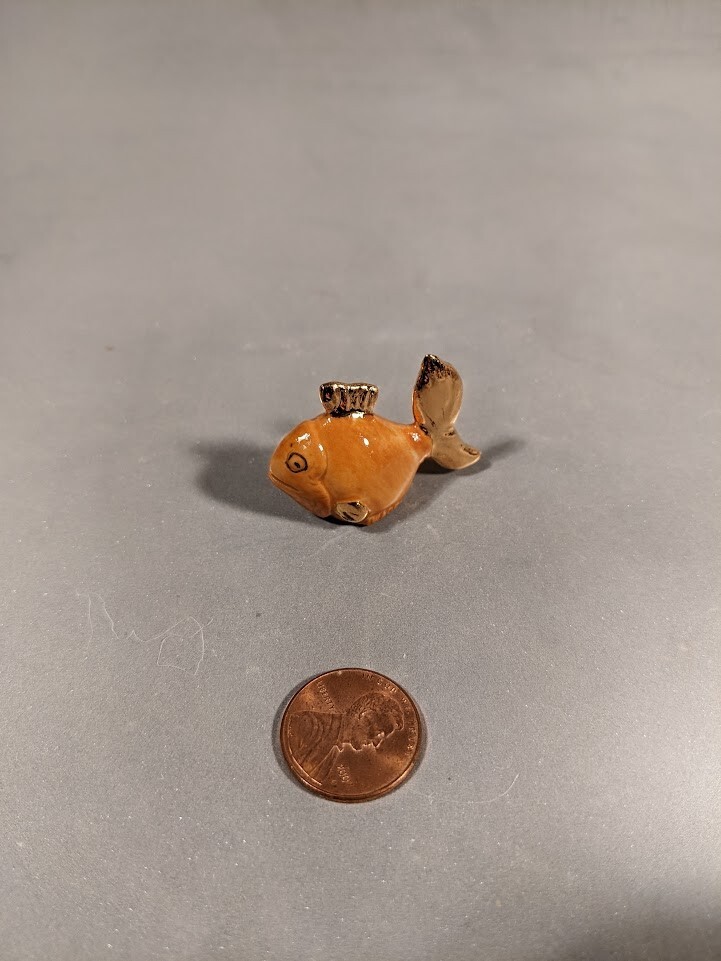 Wade Mini Gem Orange and Gold Goldfish LE 25