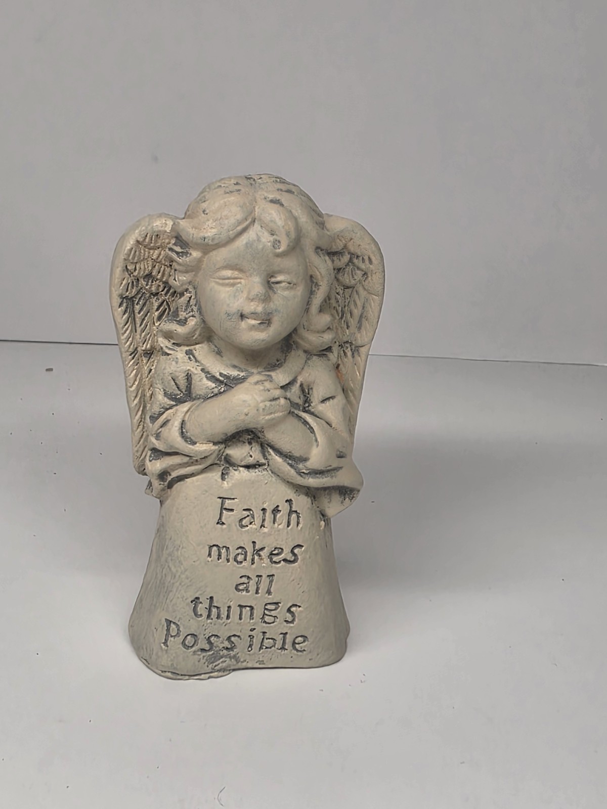“Faith Makes All Things Possible” 4” Inspirational Angel Figurine
