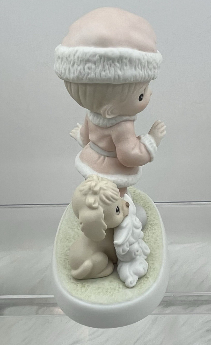 Precious Moments Wishing You a HO HO HO Figure VTG 1992 527629 G-Clef Enesco