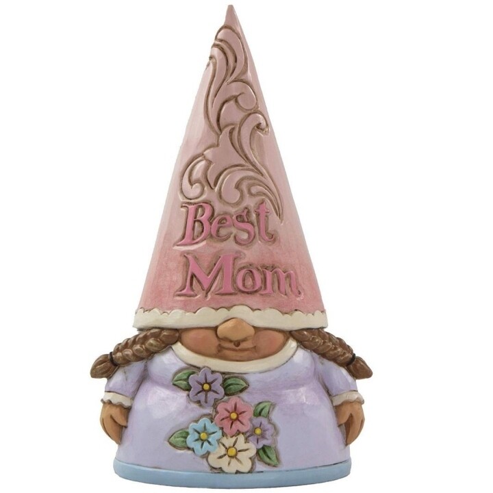 Jim Shore Heartwood Creek Resin Mother’s Day Gnome Figurine Best Mom 6012269
