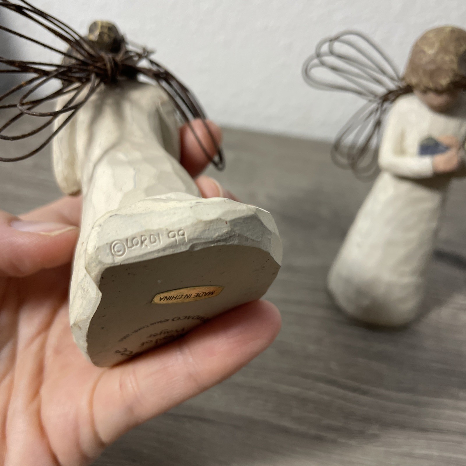 Willow Tree Angel Lot of 2 – Angel of Prayer & Angel of Healing Figurines