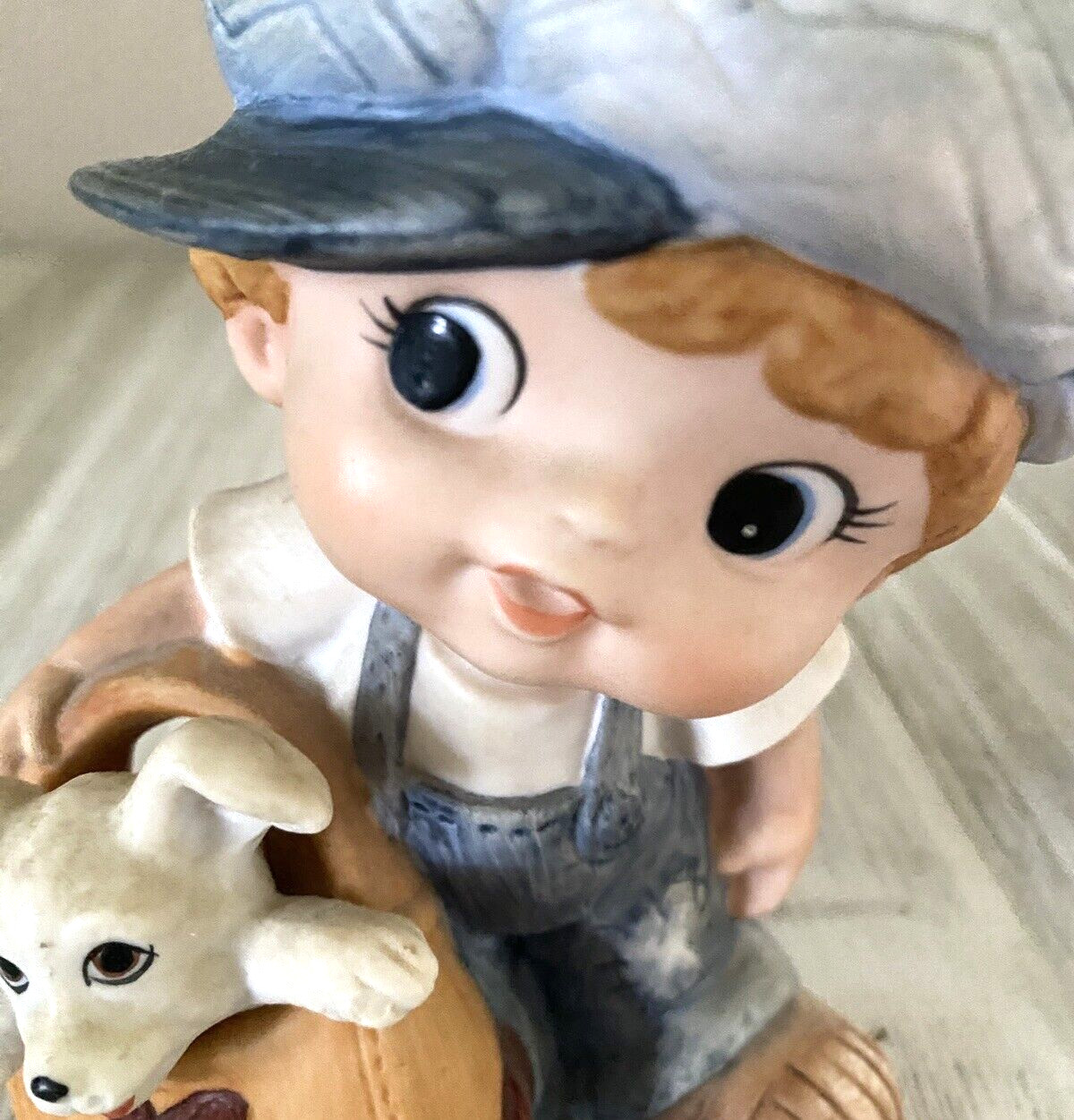 Vintage Homco LITTLE BOY AND GIRL DOG And CAT #1439 Porcelain Figurines 5” High