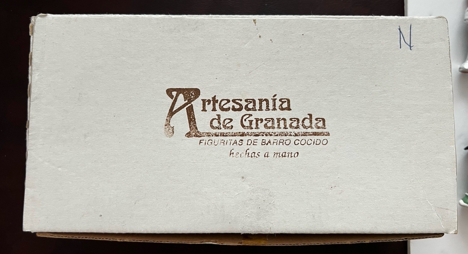 Spanish Mud People African Figurine Terracotta Vintage Folk Art 38 Pieces Box