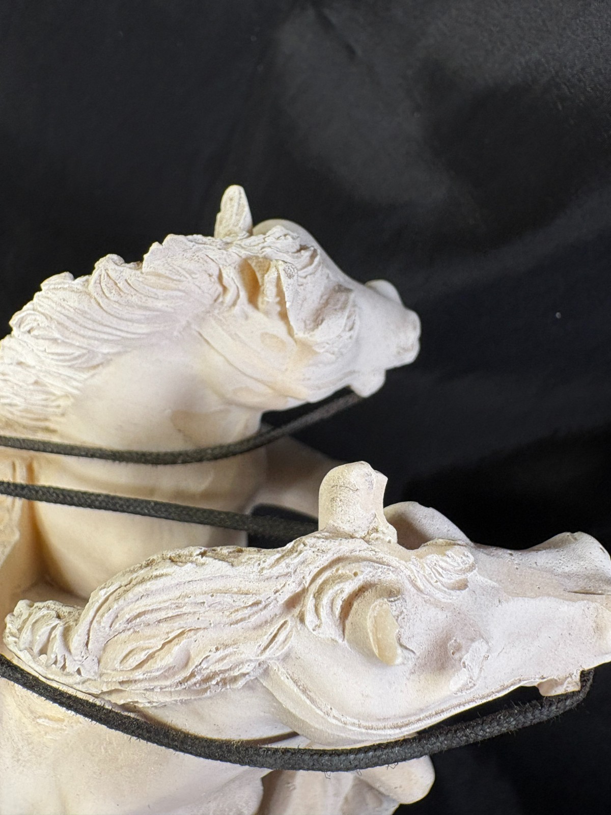 Roman Chariot Racer in Bonded Marble on Black Marble Base – I. Giusti