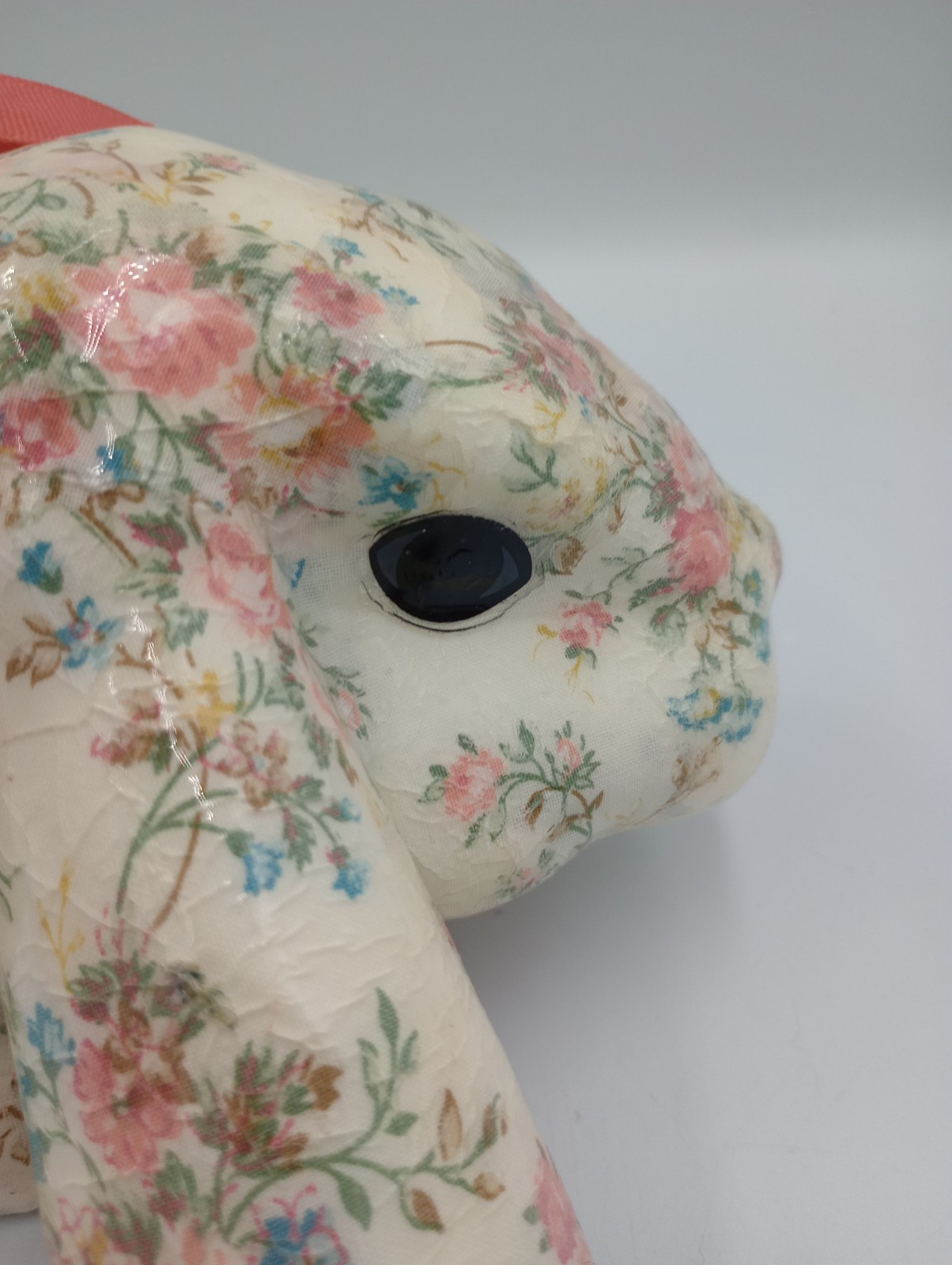 Joan Baker Designs Plaster Patchwork Bunny Decoupage Rabbit Shabby Easter