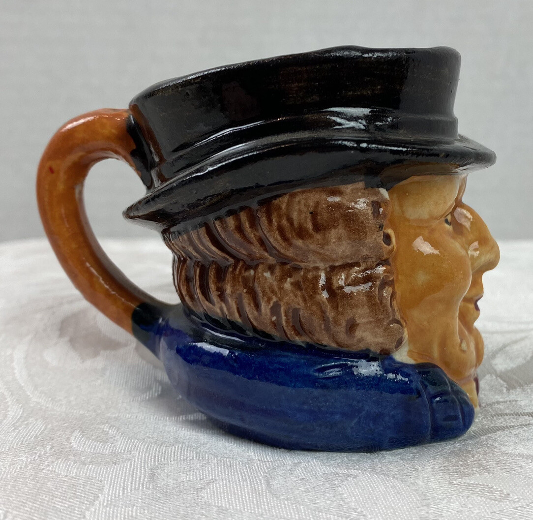 Vintage Occupied Japan 2 3/4″ Mini Toby Character Face Jug Cup Mug #23D