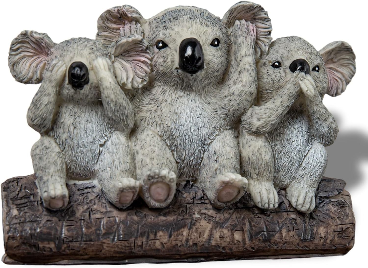 Charming 3-in-1 Koala Figurine Set – Speak, Hear, See No Evil for Home Accents