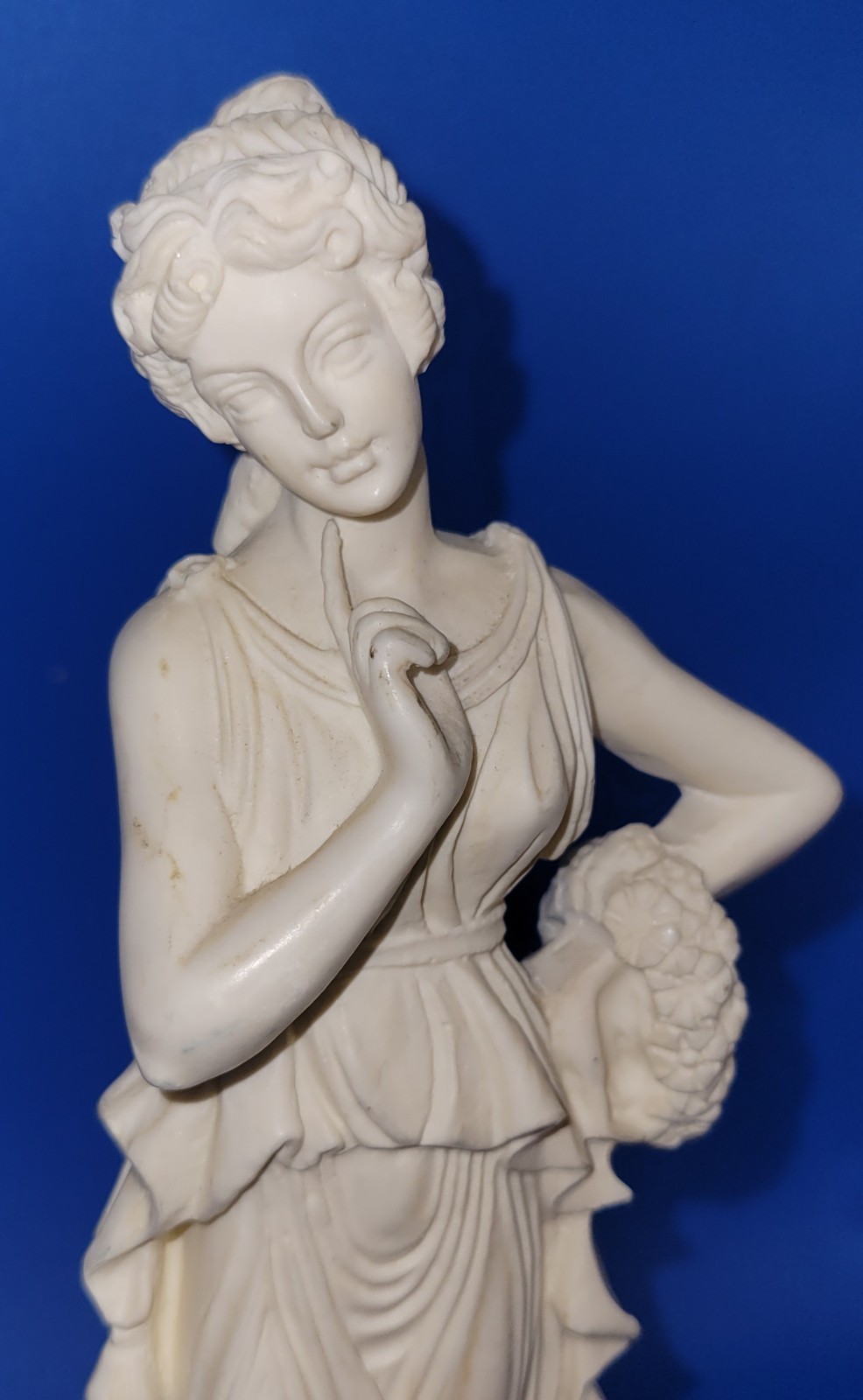 Persephone Greek Goddess of the Underworld Sculpture On Marble Base