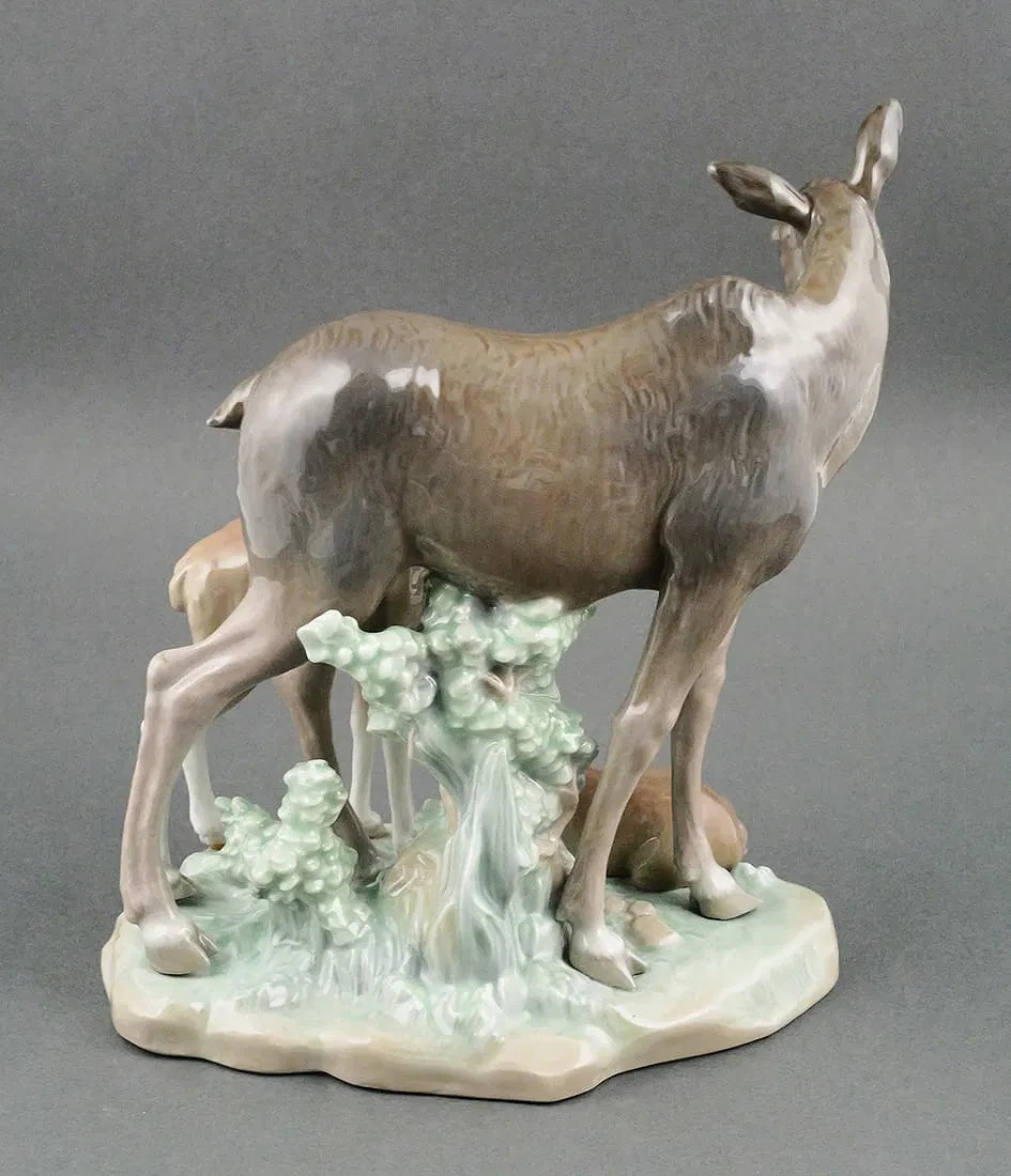 LLADRO Figural Group Moose Family