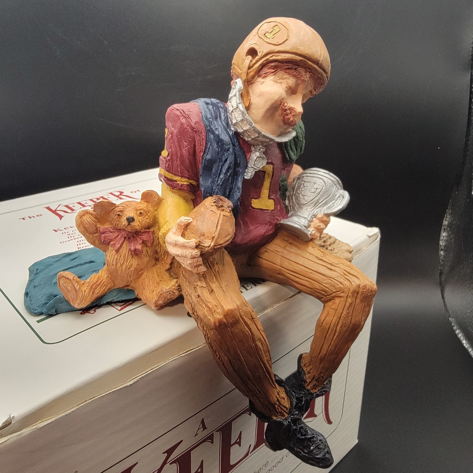 VINTAGE Collectible Figurine Shenandoah Designs “Keeper of Football” #71 of 6000
