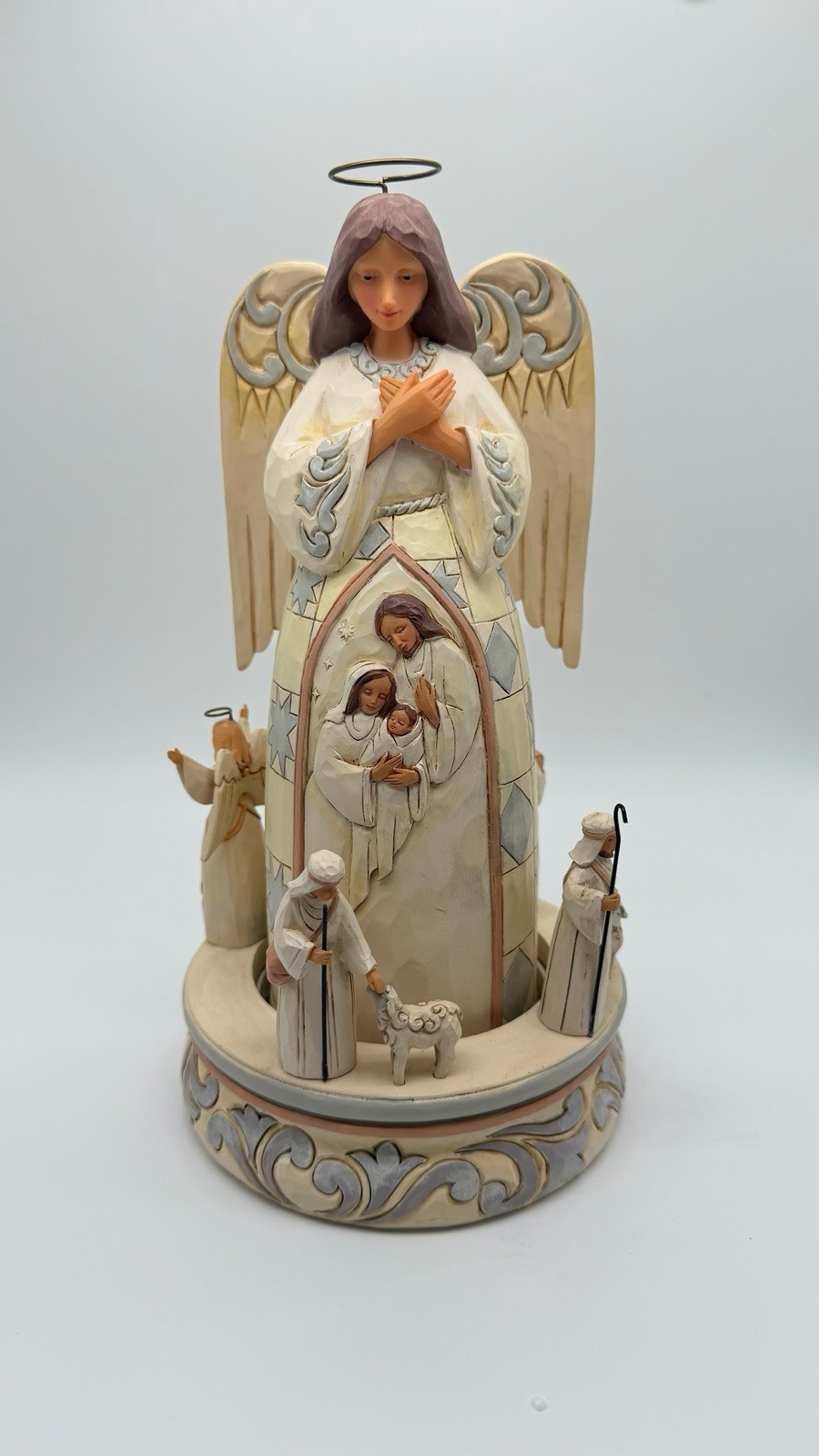 Jim Shore Beneath The Silent Stars Angel Nativity Rotator #6005689