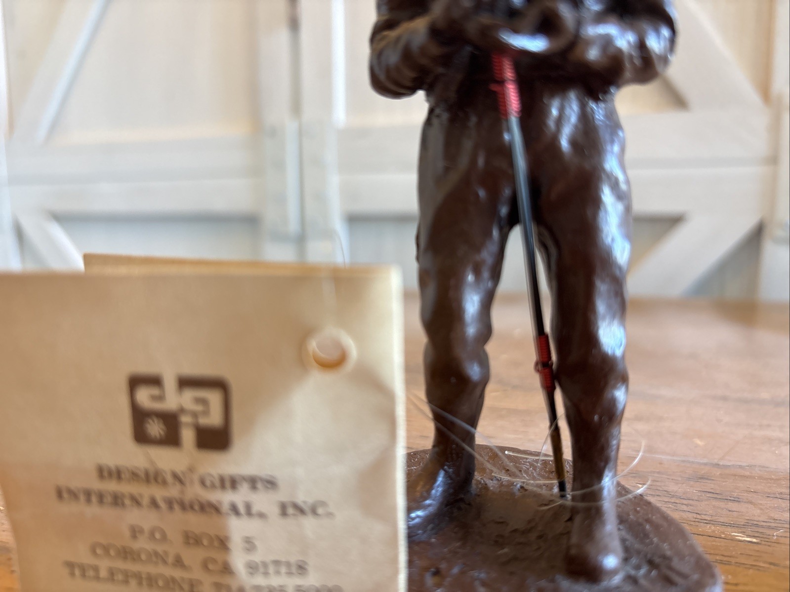 Design Gifts International Figurine Fisherman. 5.5 IN tall.