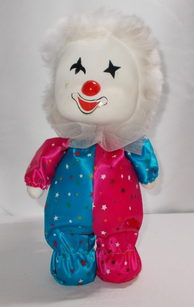 Vintage Poter Musical Wind Up Clown Doll w/ Moving Head Stand Up WORKS Video
