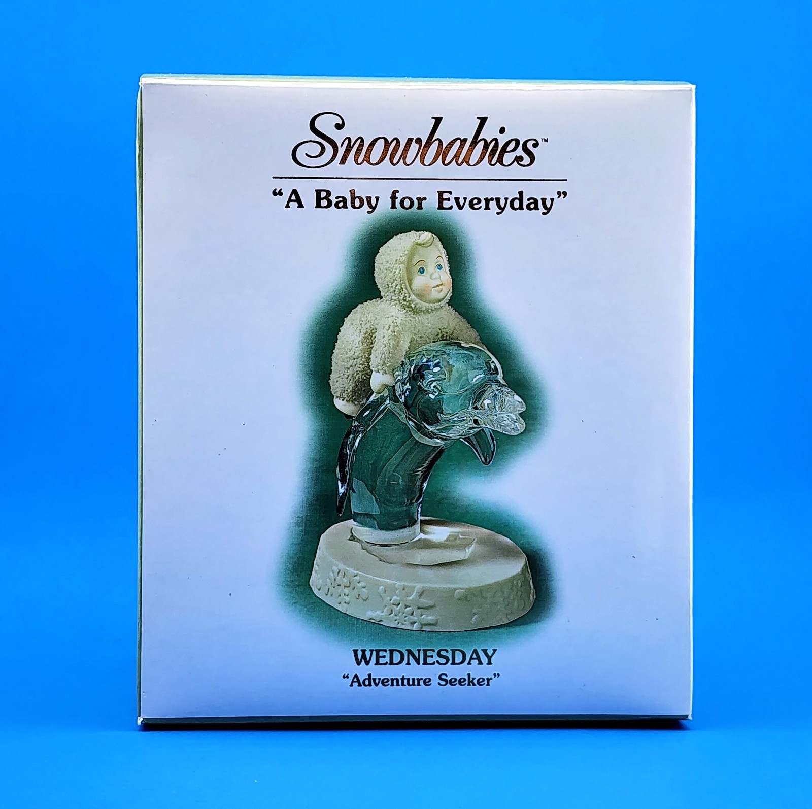Snowbabies WEDNESDAY “ADVENTURE SEEKER” A Baby For Everyday RETIRED Dept. 56 Vtg