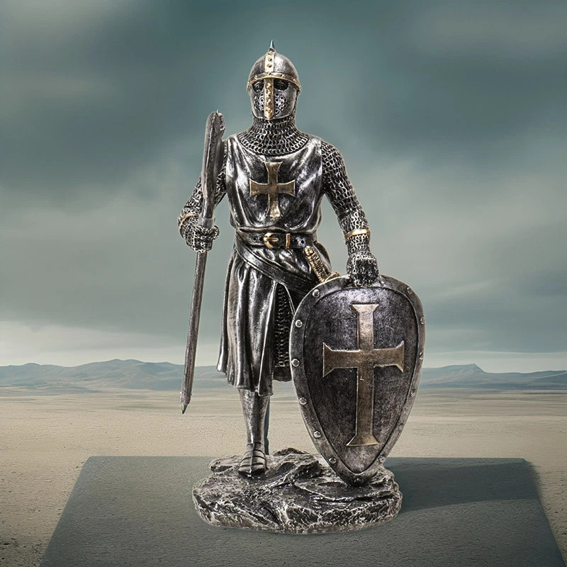 Medieval Knight Statue, Display, Resin