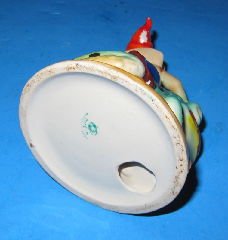 Occupied Japan Pixie Fairy Elf Riding Spotted Frog Figurine Vintage ~ Free Ship!