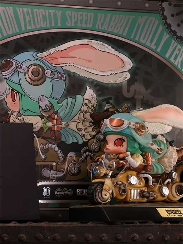 Manas Studio Detonation Velocity Speed Rabbit Molly Painted Model Limited Statue
