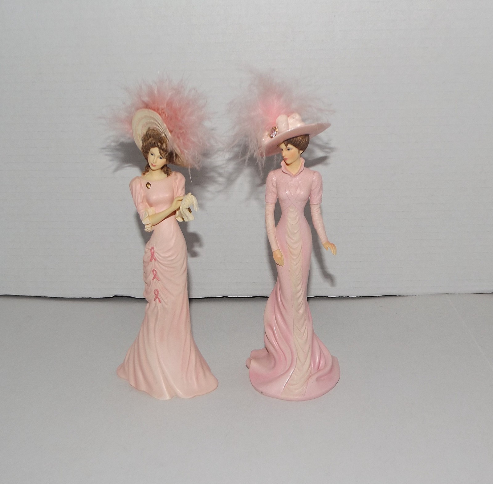 2 – 2007 Thomas Kinkade Inspirations of Hope Collection Resin Lady Figurines