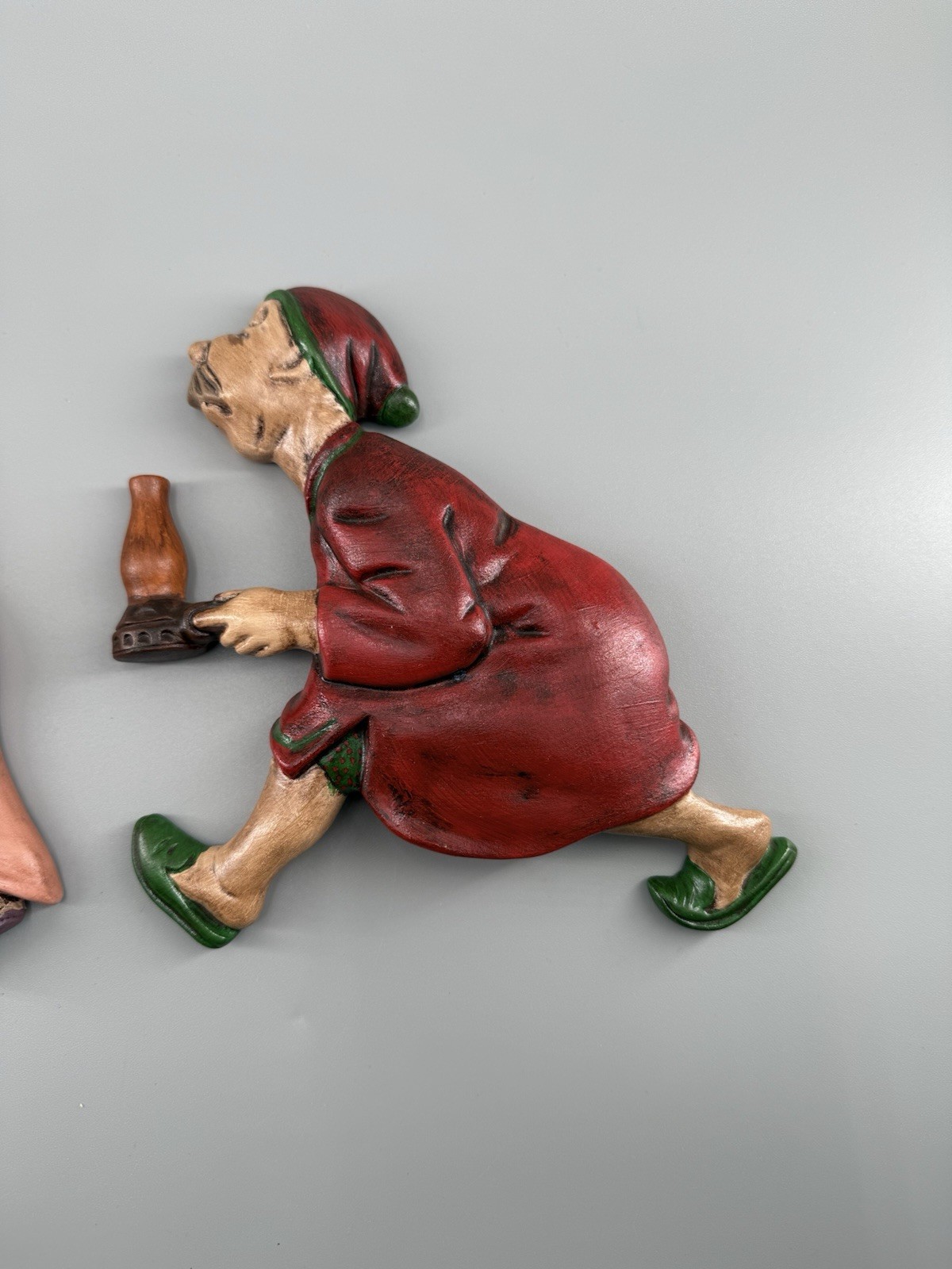 Vintage ARNELS Ceramic Wall Hanging Set Rush To The Outhouse Bathroom Decor