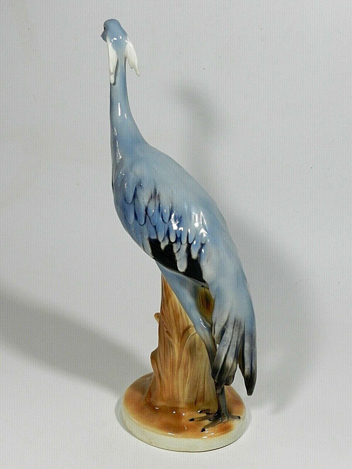 Germany Karl Ens Style Sitzendorf Dresden Porcelain Heron
