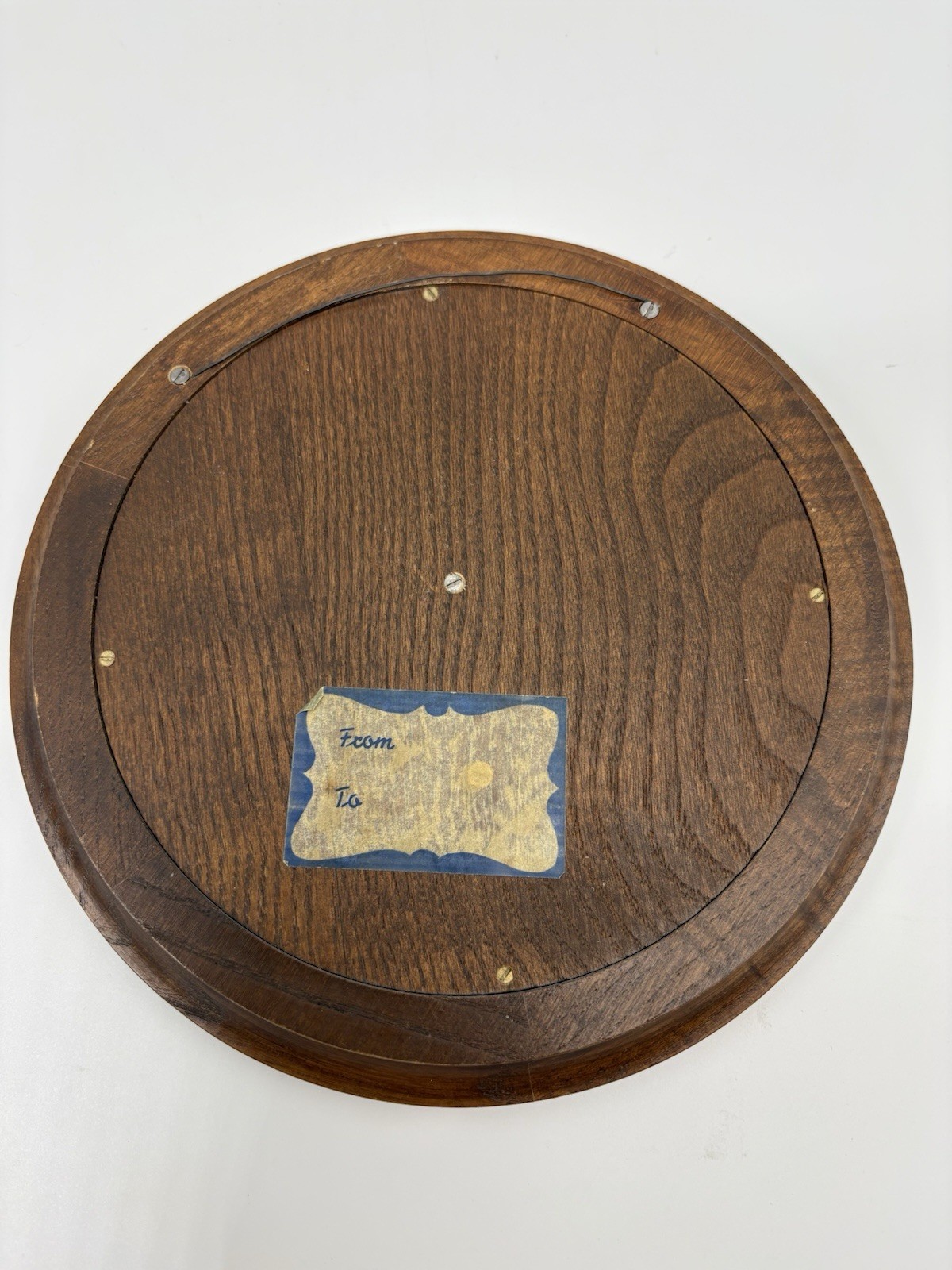 anri ferrandiz wood carvings Set Of 2 Plates 8.25 Inches Diameter