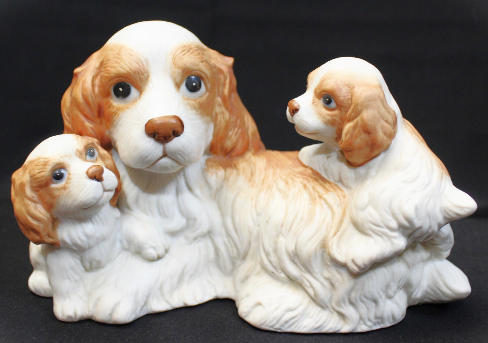 Home Interiors HOMCO 1434 Cocker Spaniel Mom and Pups