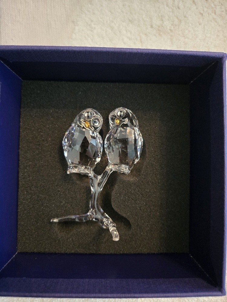 Swarovski Clear Crystal Owl Figurine – Animals Theme Adults – Boxed w/ Box