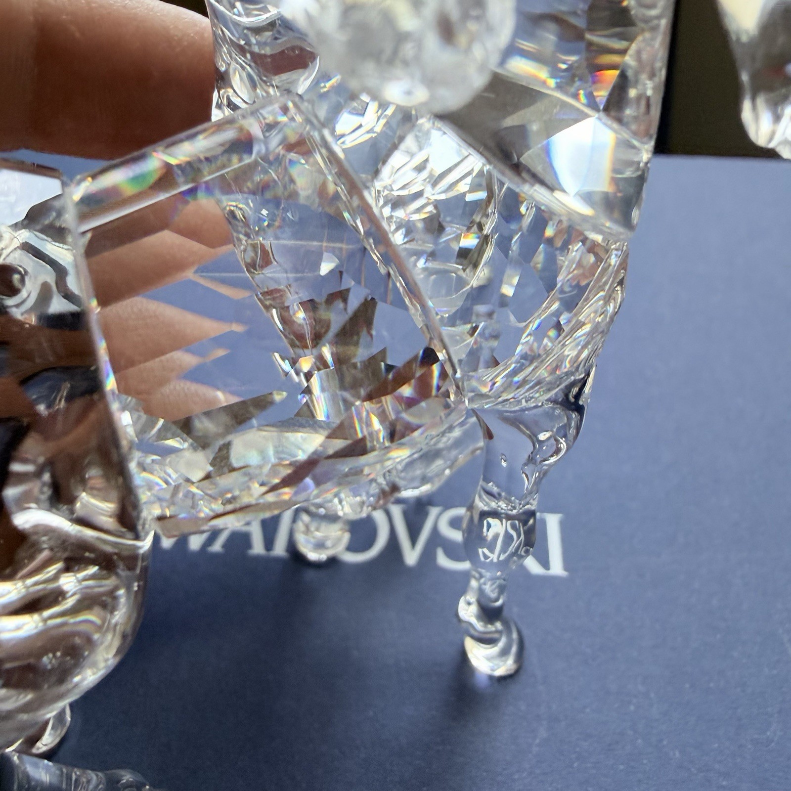 Swarovski Crystal Foals Figurine #627637 Original Box / COA Mint In Box