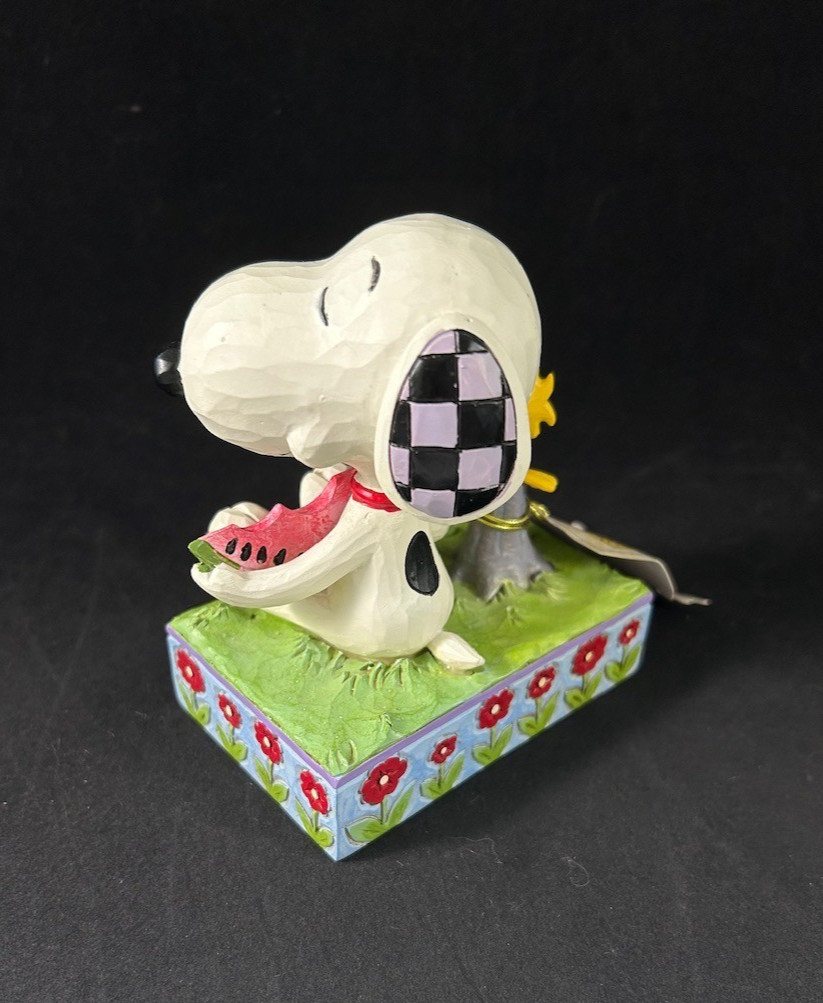 Jim Shore Peanuts Snoopy Woodstock Watermelon “a Summer Snack” 6010113 – NO Box
