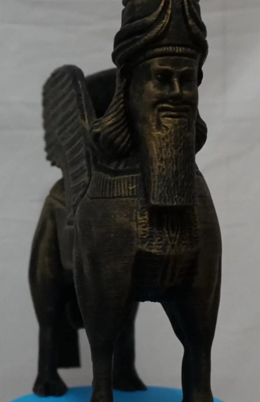 Sumerian Guardian Ancient Civilization Hybrid Statue