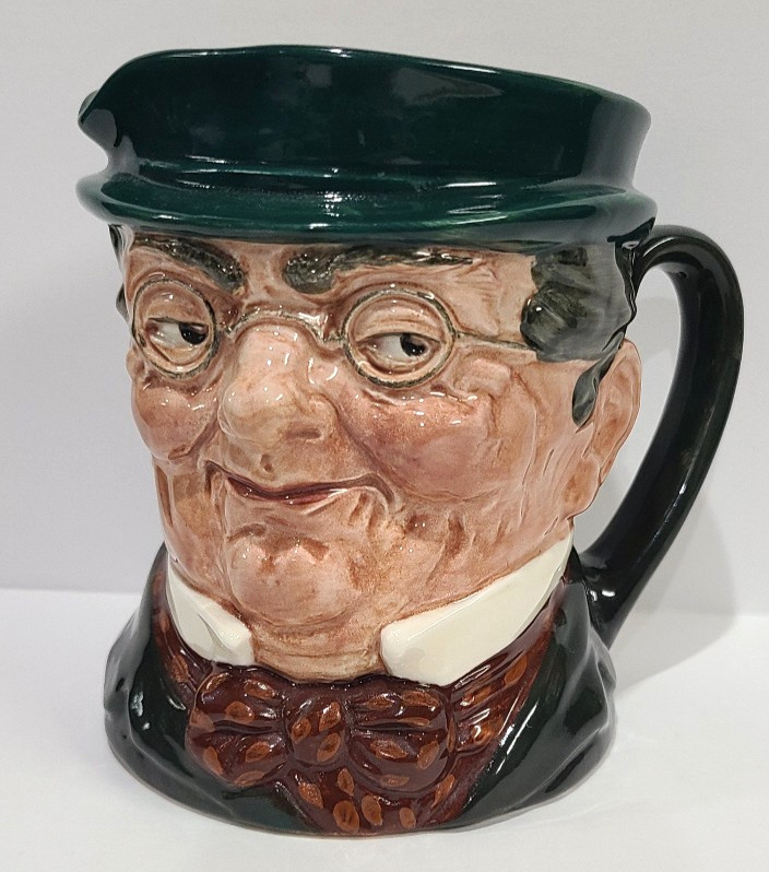 1928 Royal Doulton Mr. Pickwick Toby Character Jug Mug Large 5.5in Tall.