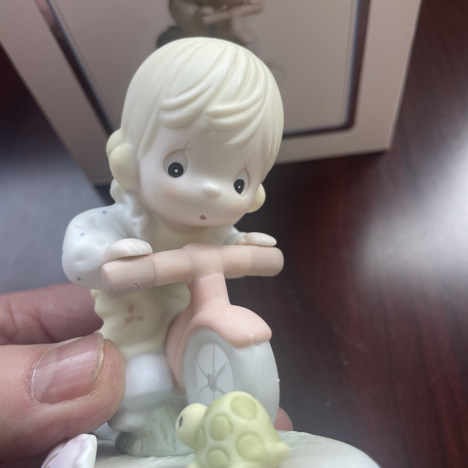 Precious Moments Growing in Grace Age 6 Blonde Girl Figurine 1994 NIB 136255