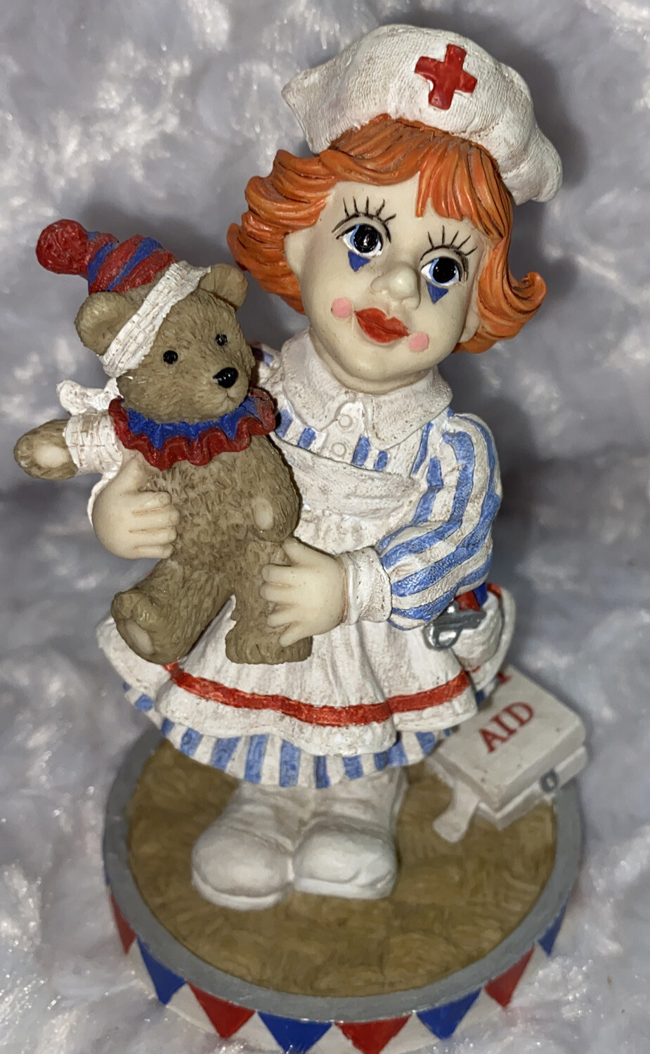 1998 Matthew Danko Candy Clowns Collection Figurine “Teddy Care” Lizzy Nurse